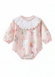 Baby Bamboo-Blend Ruffle Collar Romper