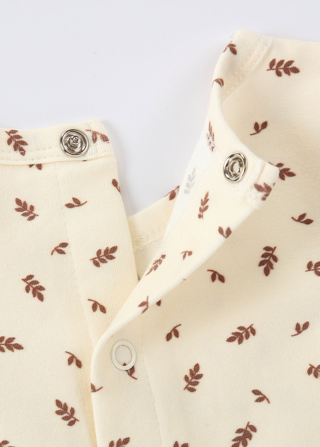 Baby All-Over Leaf Print Footed One-Piece