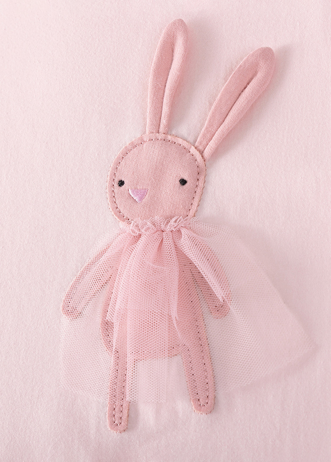 Girls Cotton Bunny Peplum Two-Piece Set