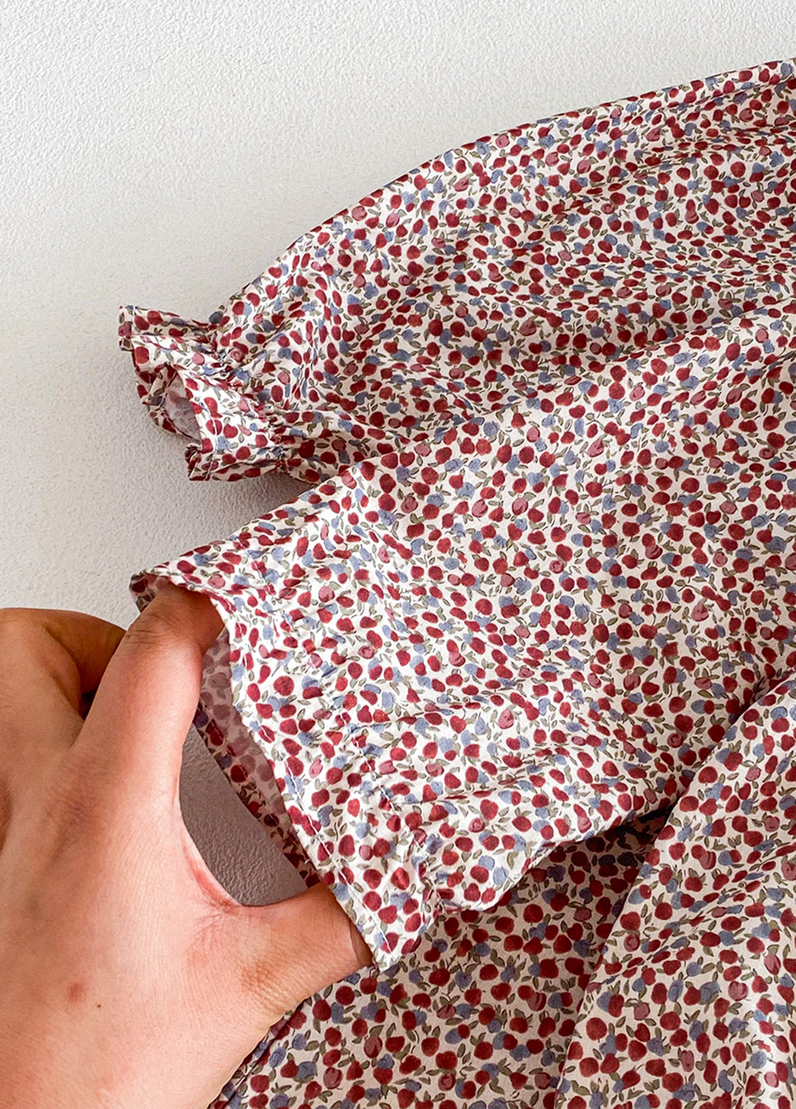 Baby Girls Retro Floral Dollar Collar Romper With Hairband