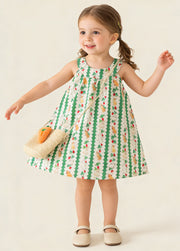 Girls Sleeveless Cotton Princess Dress