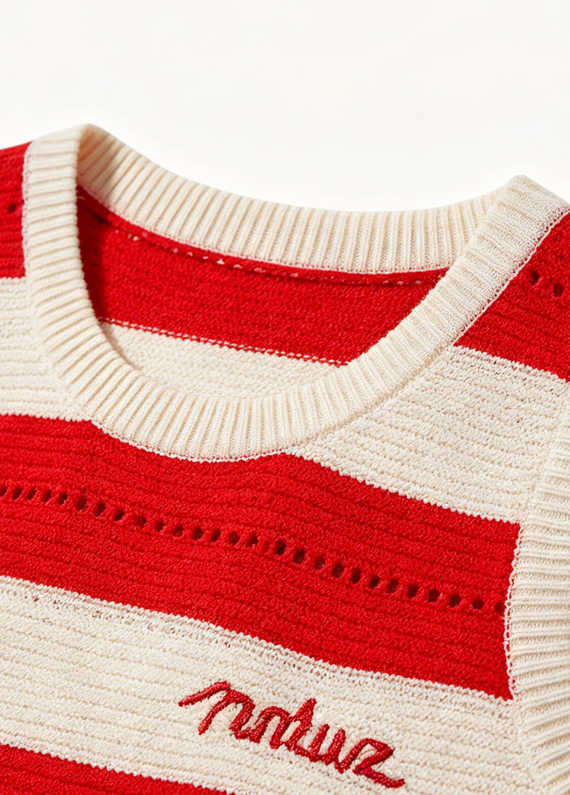 Girls Summer Knit Striped Tank Top Kids Korean Style Sleeveless Hollow Out Breathable Camisole Vest
