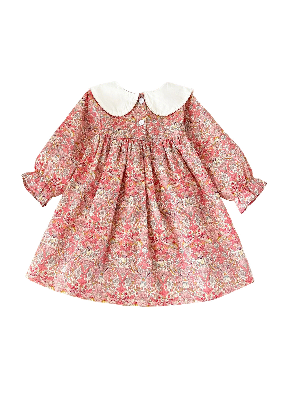 Girls Sweet Floral Dollar Collar Dress