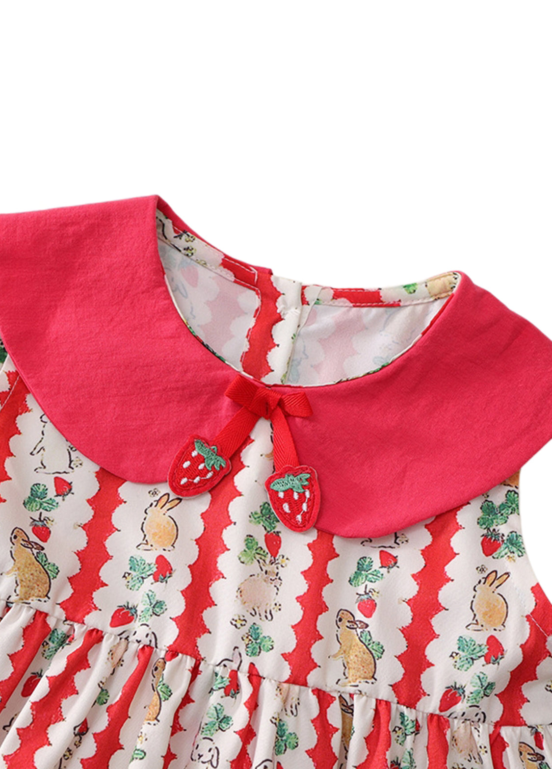 Girls Printed Sleeveless Polyester Two-Piece Set