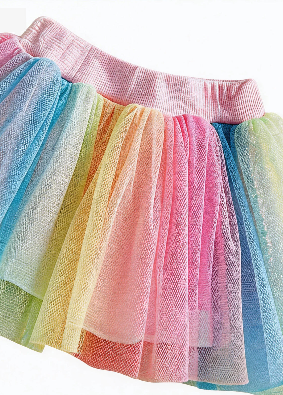 Girls Easter Bunny Embroidered Two-Piece Skirt Set
