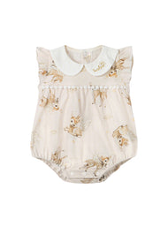 Baby Girl Bamboo Blend Flutter Romper
