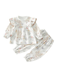 Baby Bamboo Blend Floral Top & Pants Set
