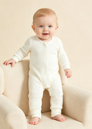 Baby Ribbed Long Sleeve One-Piece Romper