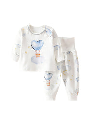 Baby Bamboo-Blend Printed Long Sleeve Lounge Set