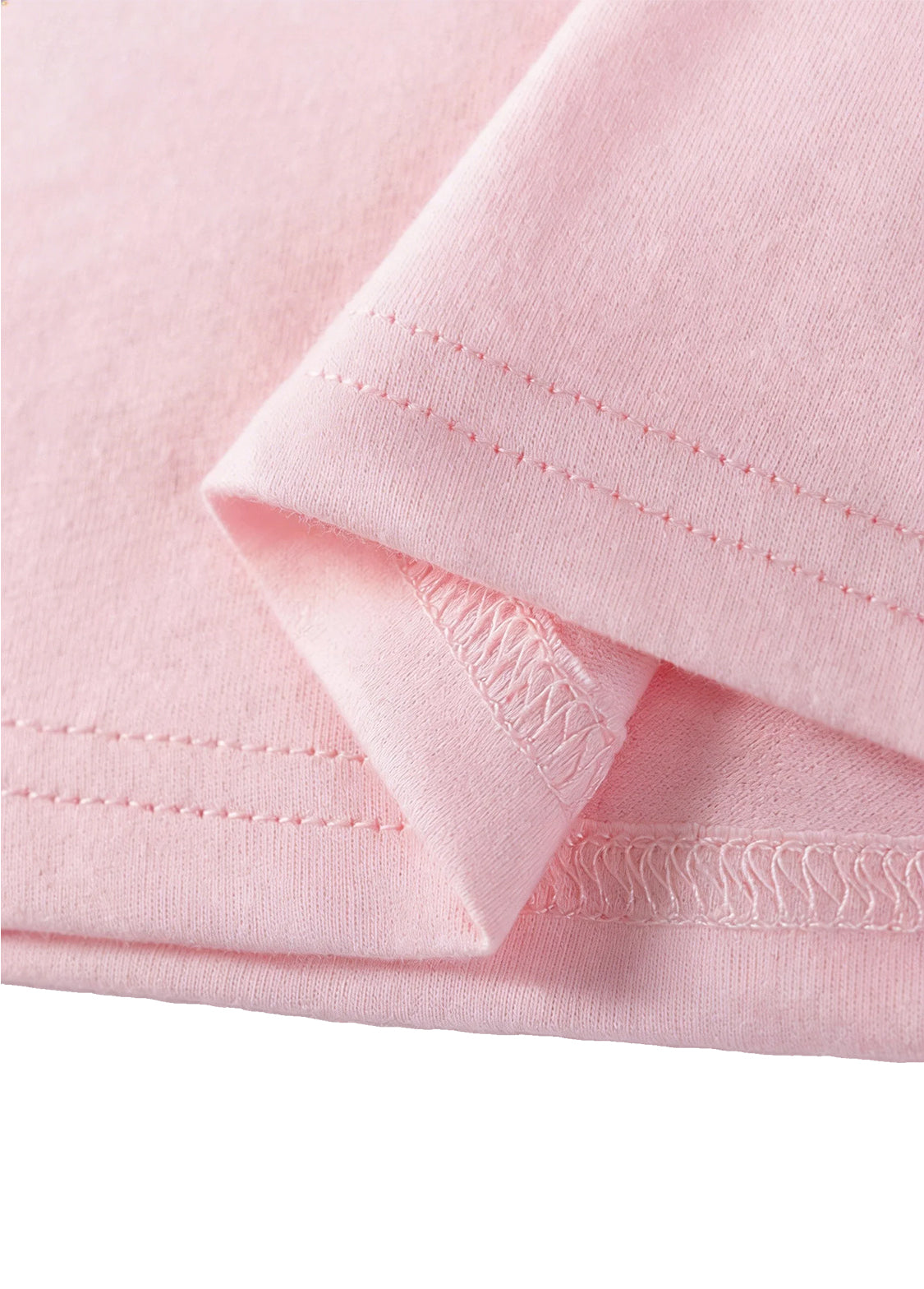 Girls Cotton Sweet Bunny Ruffle Sleeve T-Shirt
