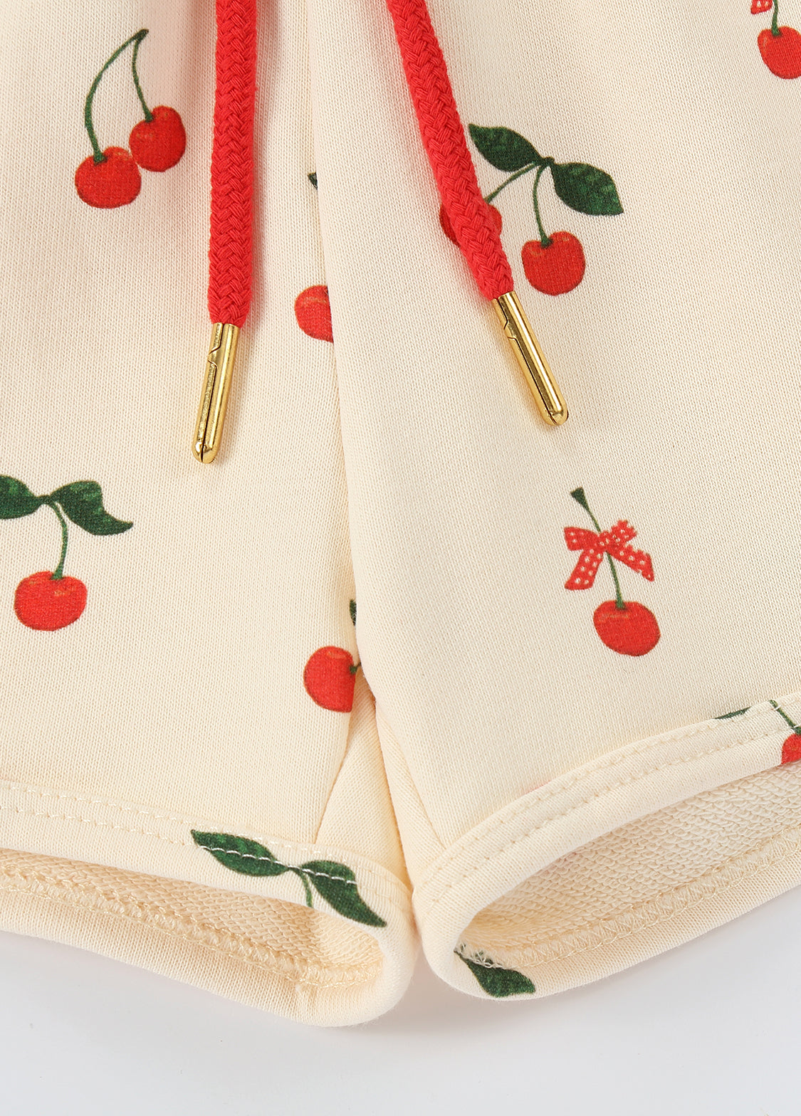 Girls Cherry Print Cotton Lounge Set