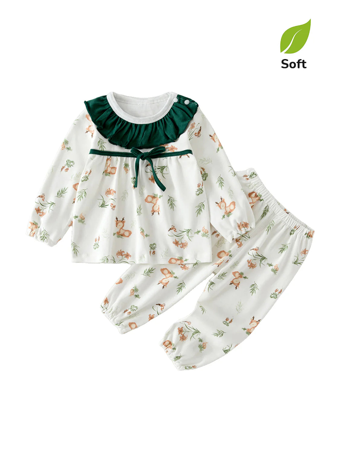 Baby Bamboo Blend Forest Print Top & Pants Set