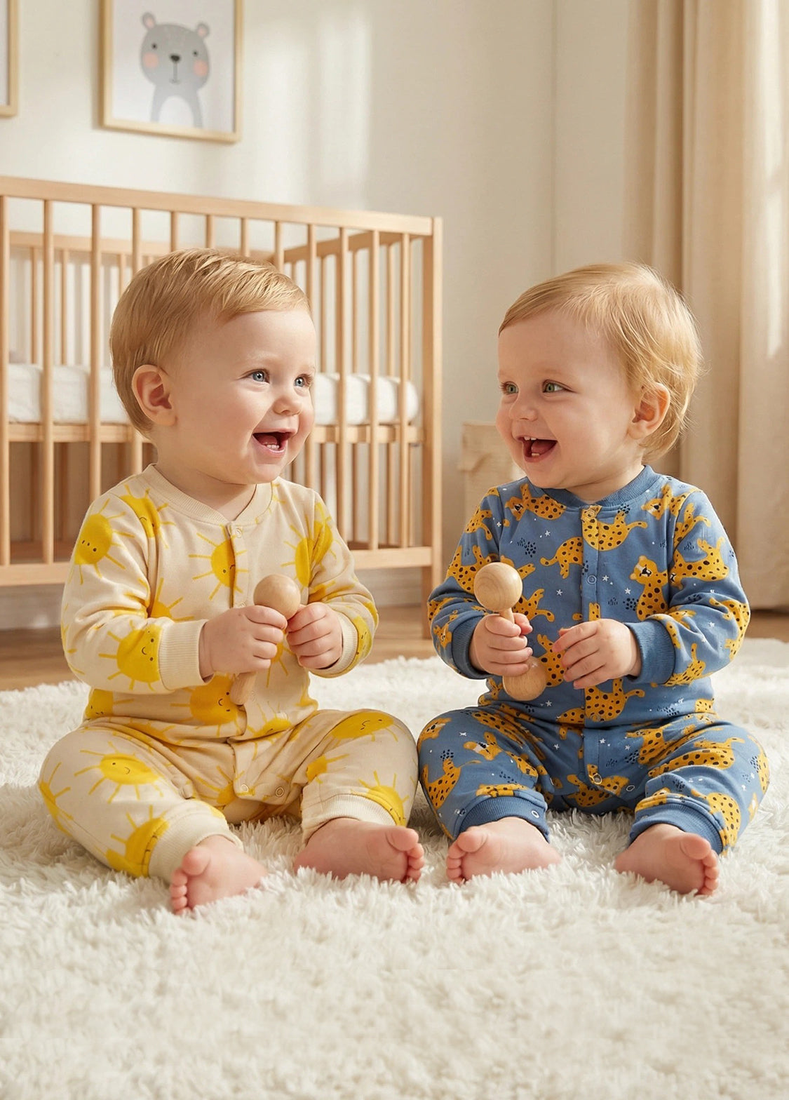 Baby Cute Cotton Printed Long-sleeved Romper