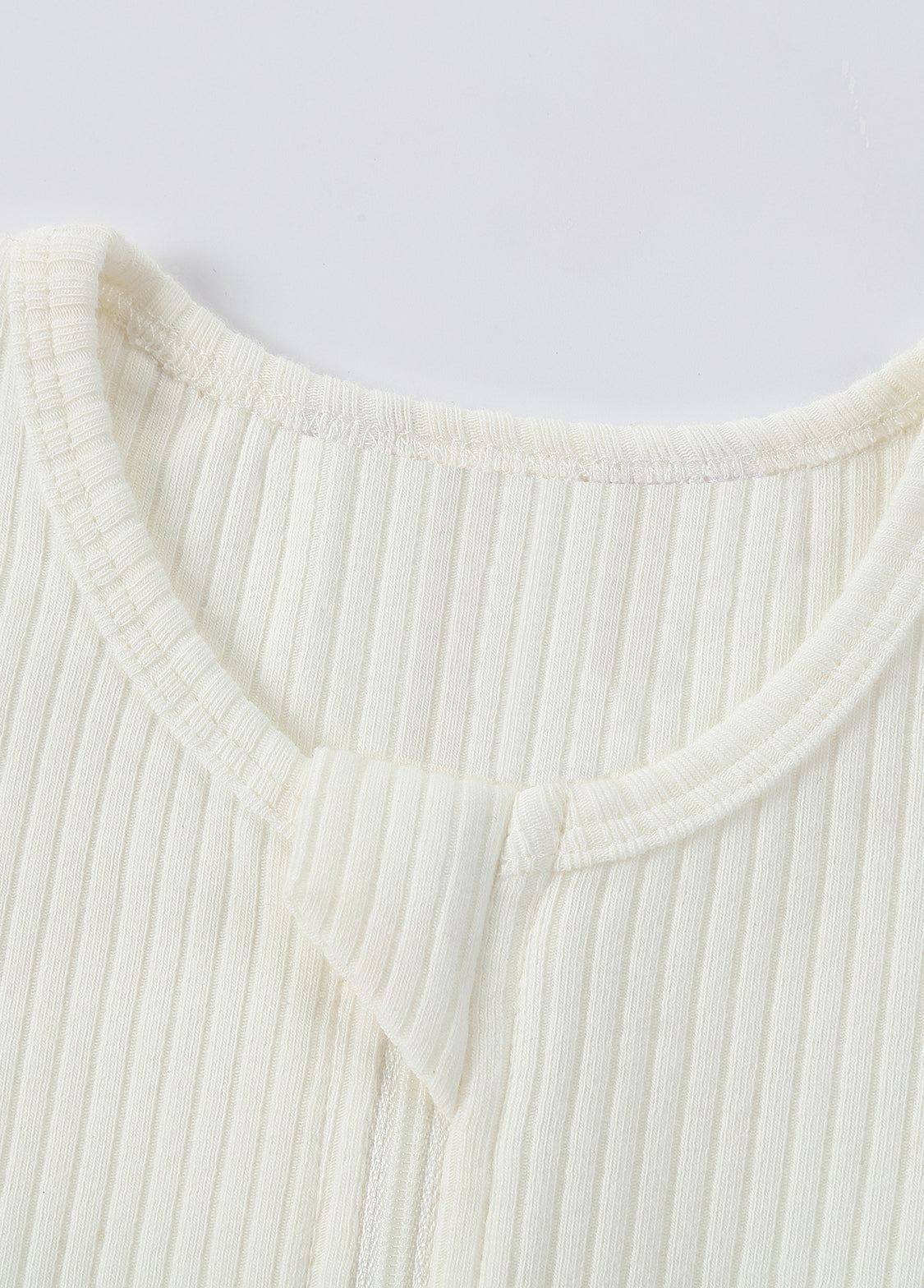 Baby Ribbed Long Sleeve One-Piece Romper