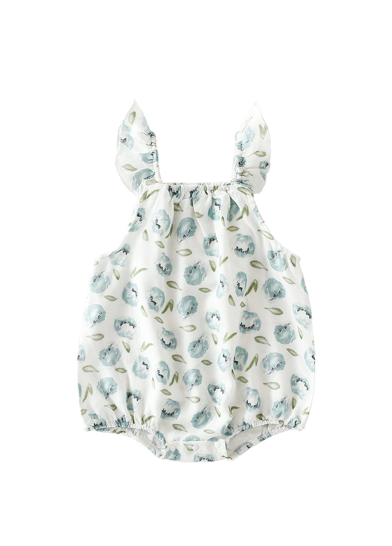 Baby Sleeveless Romper — Cute Printed Vest-Style Jumpsuit