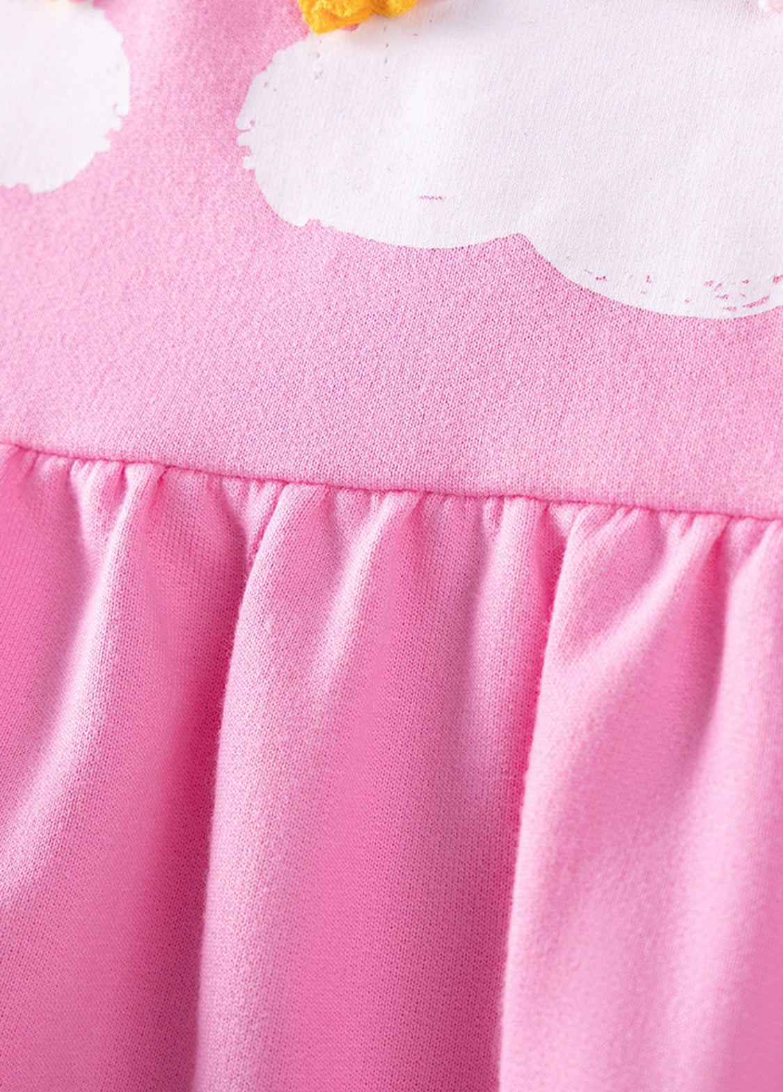 Girls Cute Rainbow Embroidered Long-sleeved T-shirt