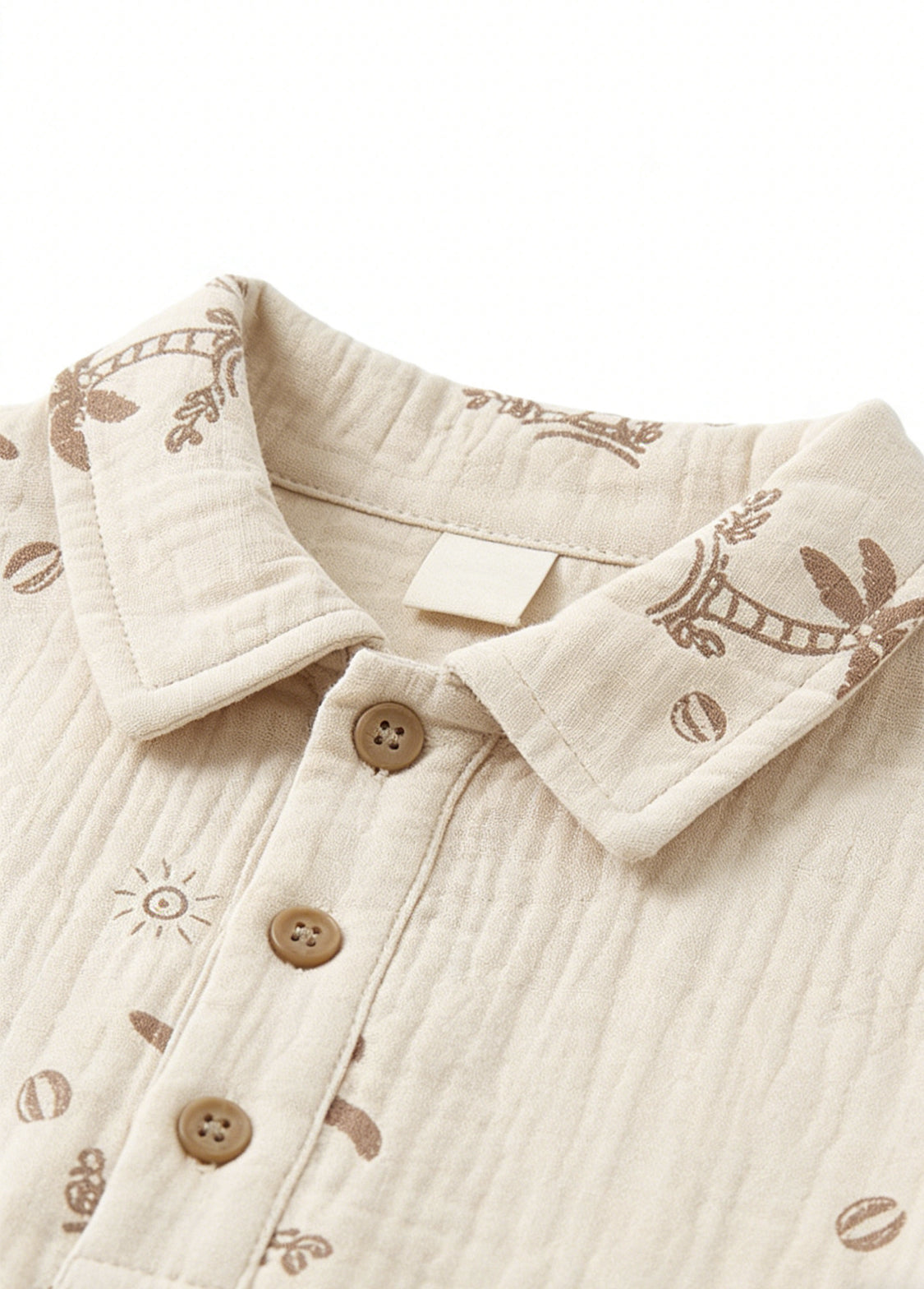 Girls' Lightweight Pure Cotton Gauze Summer Set