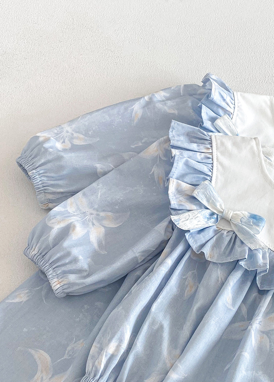 Baby Girls Sweet Ruffle Floral Romper With Hairband