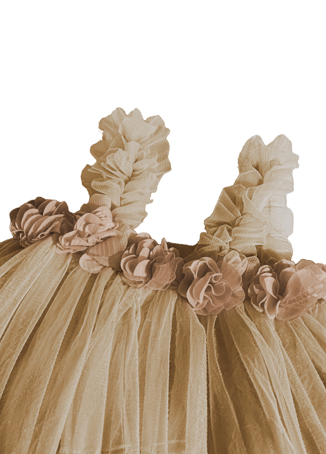 Girls' Sweet Mesh Princess Dress