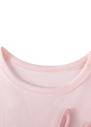 Girls Cotton Bunny Peplum Two-Piece Set