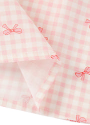 Girls Bow Print Cotton Dress