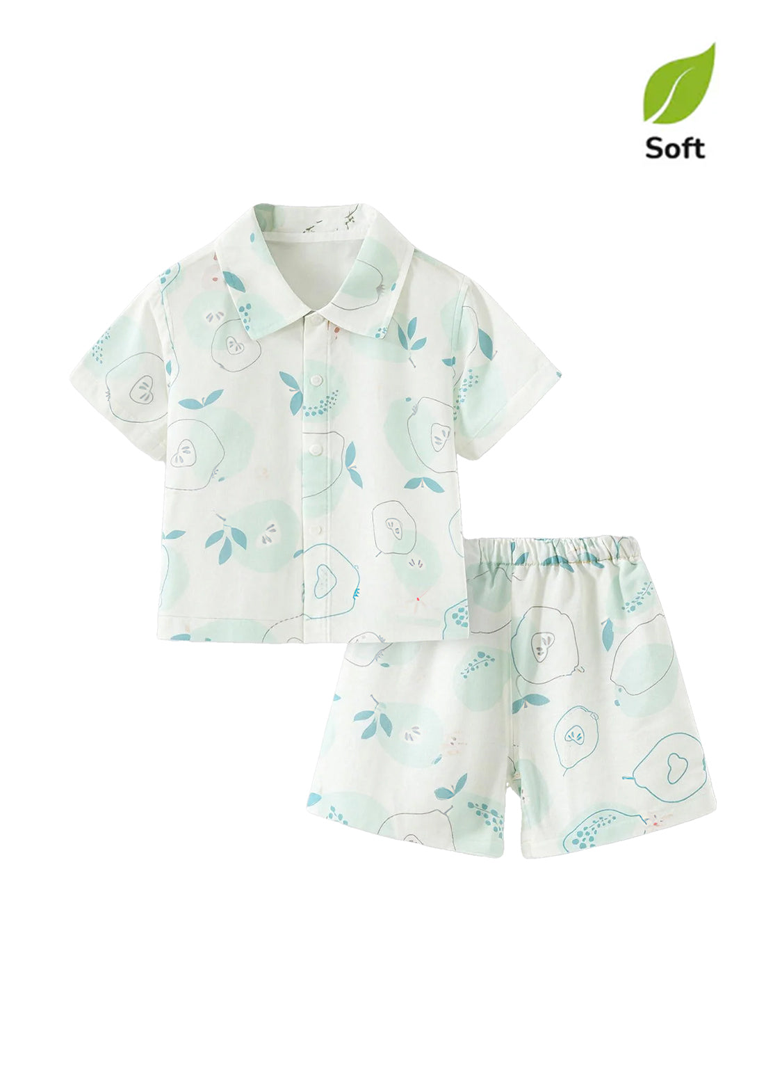 Baby Girl's Bamboo-Cotton Summer Two-Piece Set — Lightweight, Breathable, and Printed