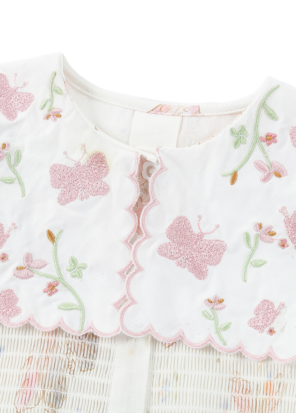 Girls Butterfly Print Cotton Dress