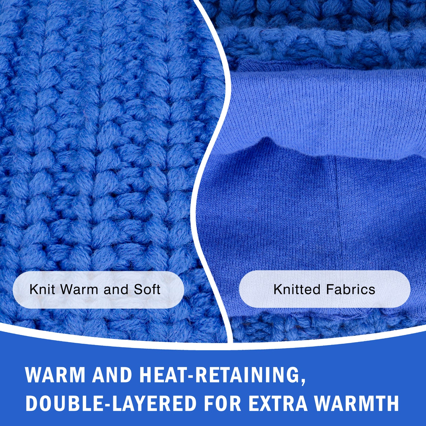 Toddler Deer Ears Cute Hat-Bule/Brown