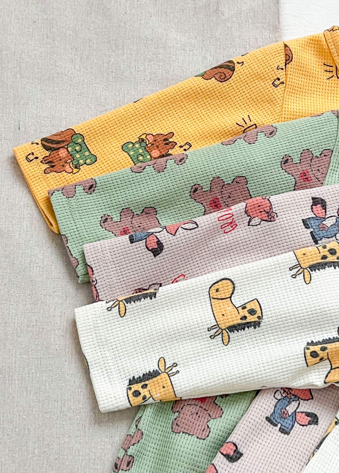 Baby Cute Cartoon Print Long-sleeved Romper With Hood