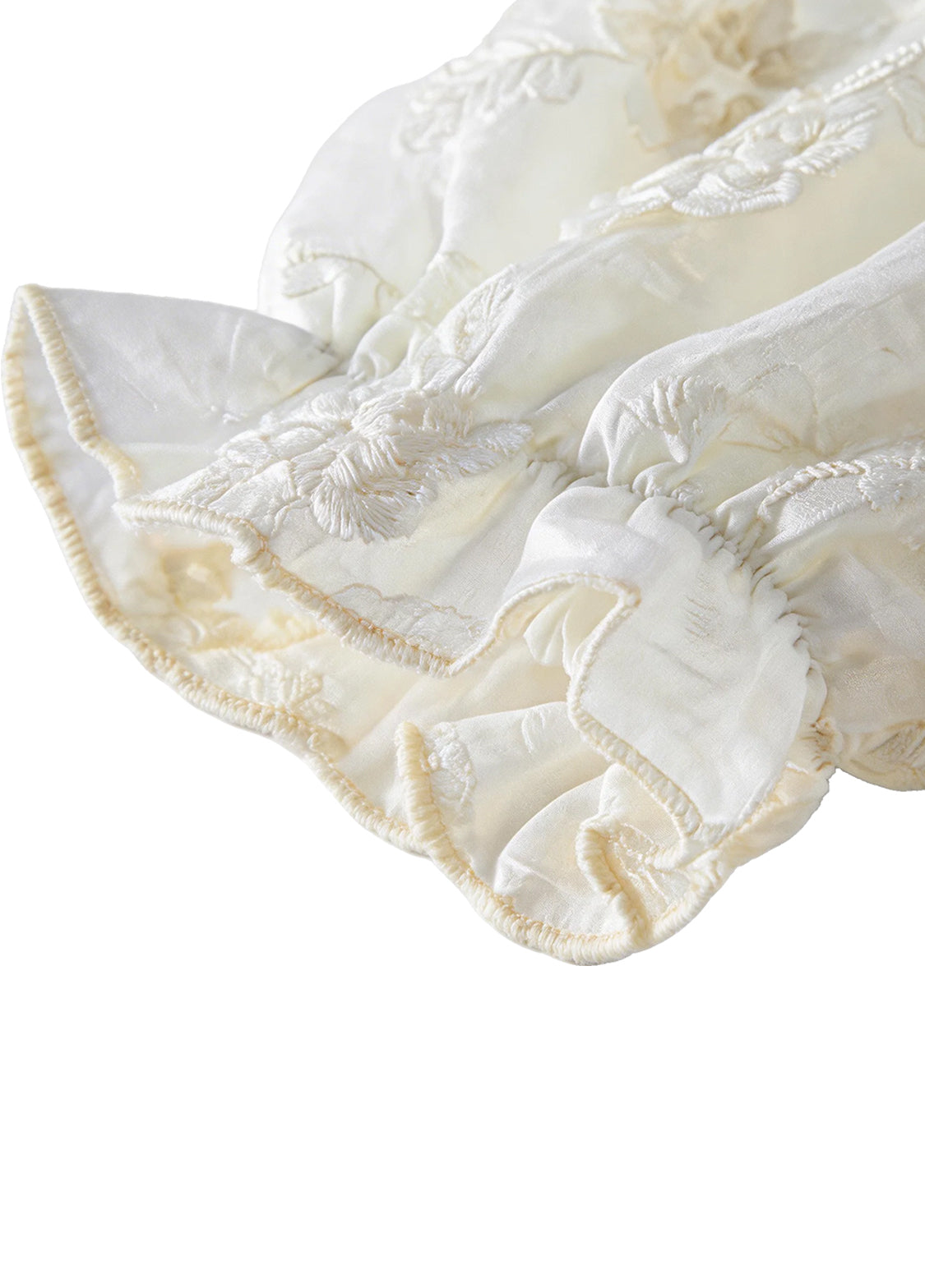 Girls Retro Stereoscopic Embroidered Ruffles Long-sleeved Princess Dress