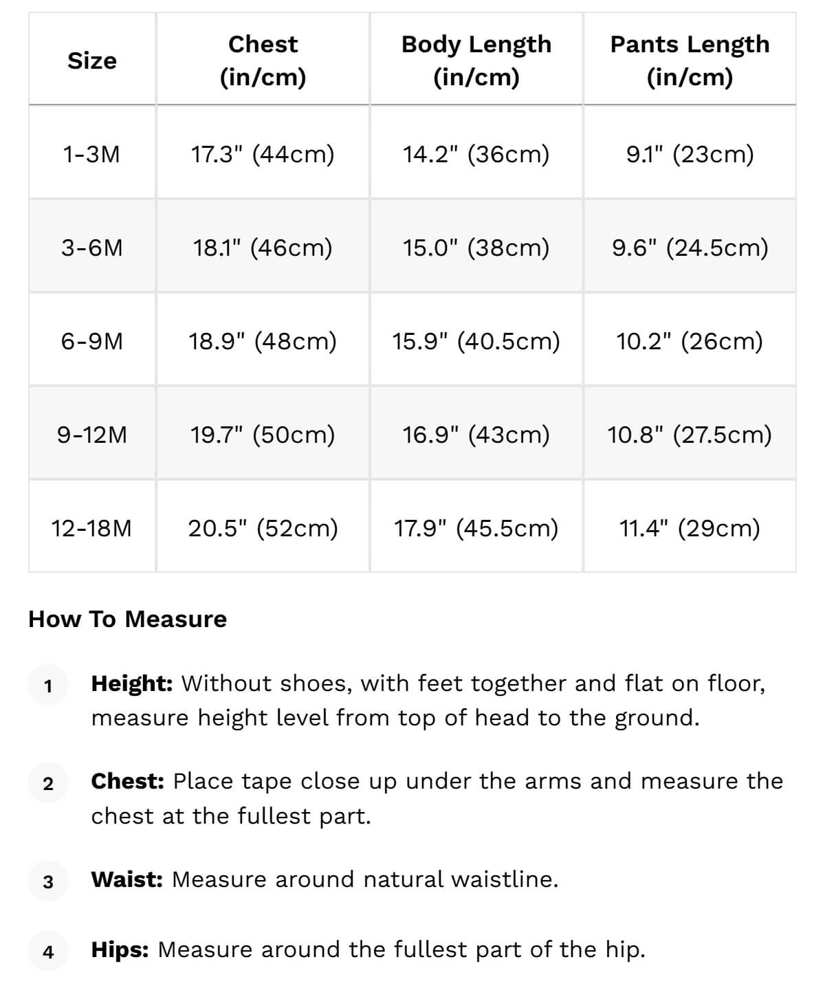 Size guide