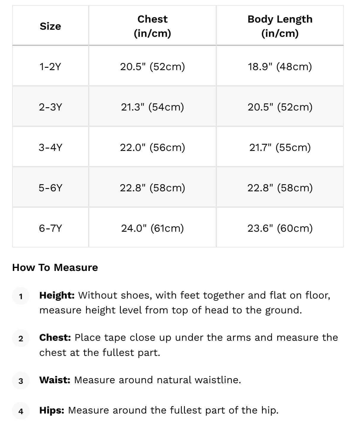 Size guide