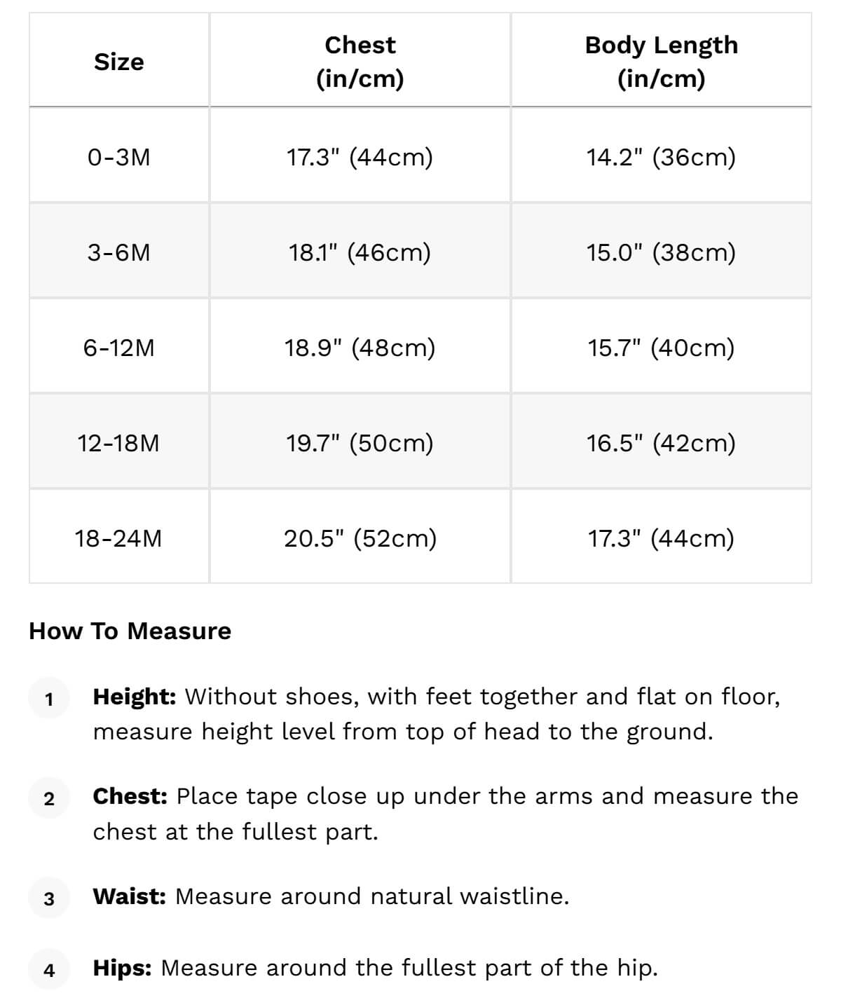 Size guide
