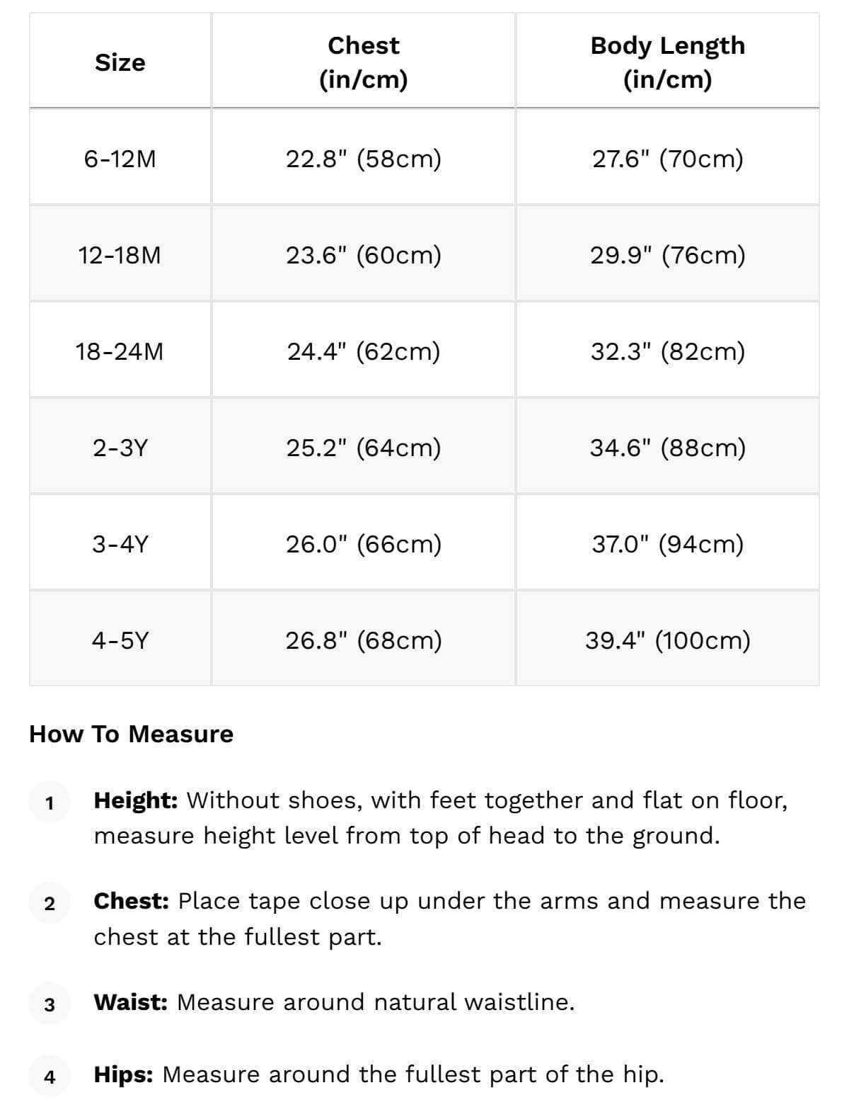 Size guide