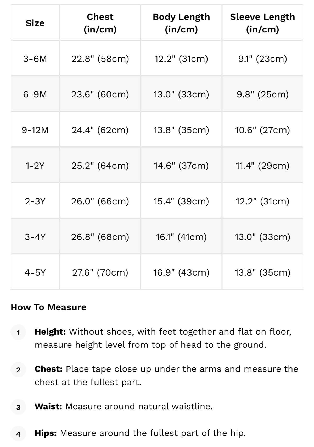 Size guide