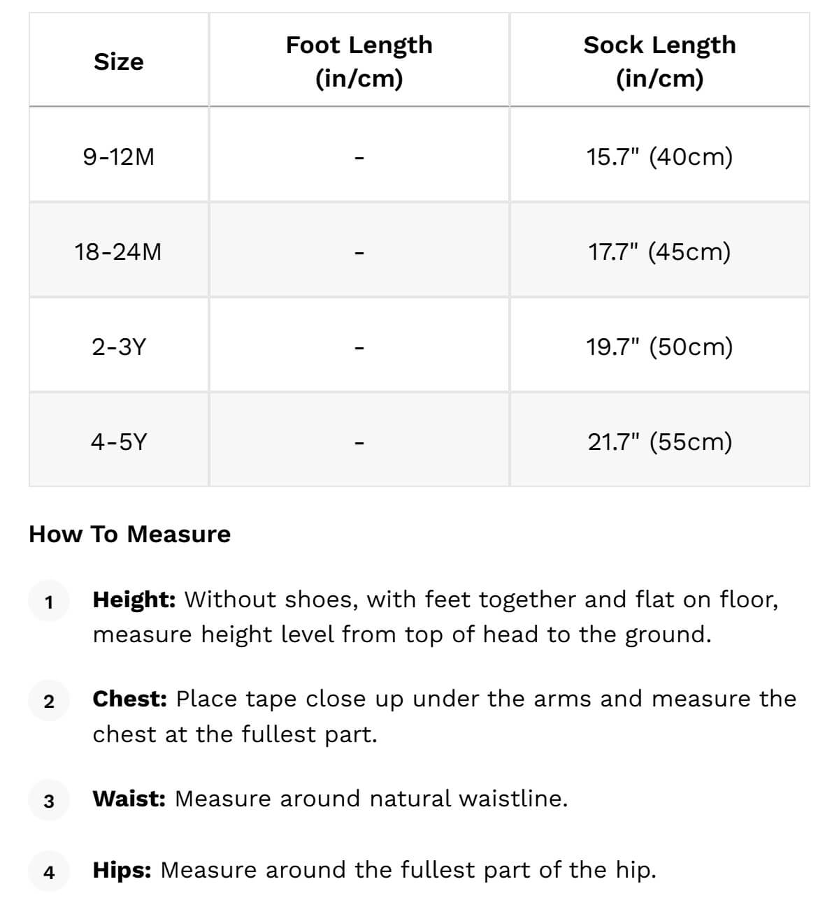 Size guide