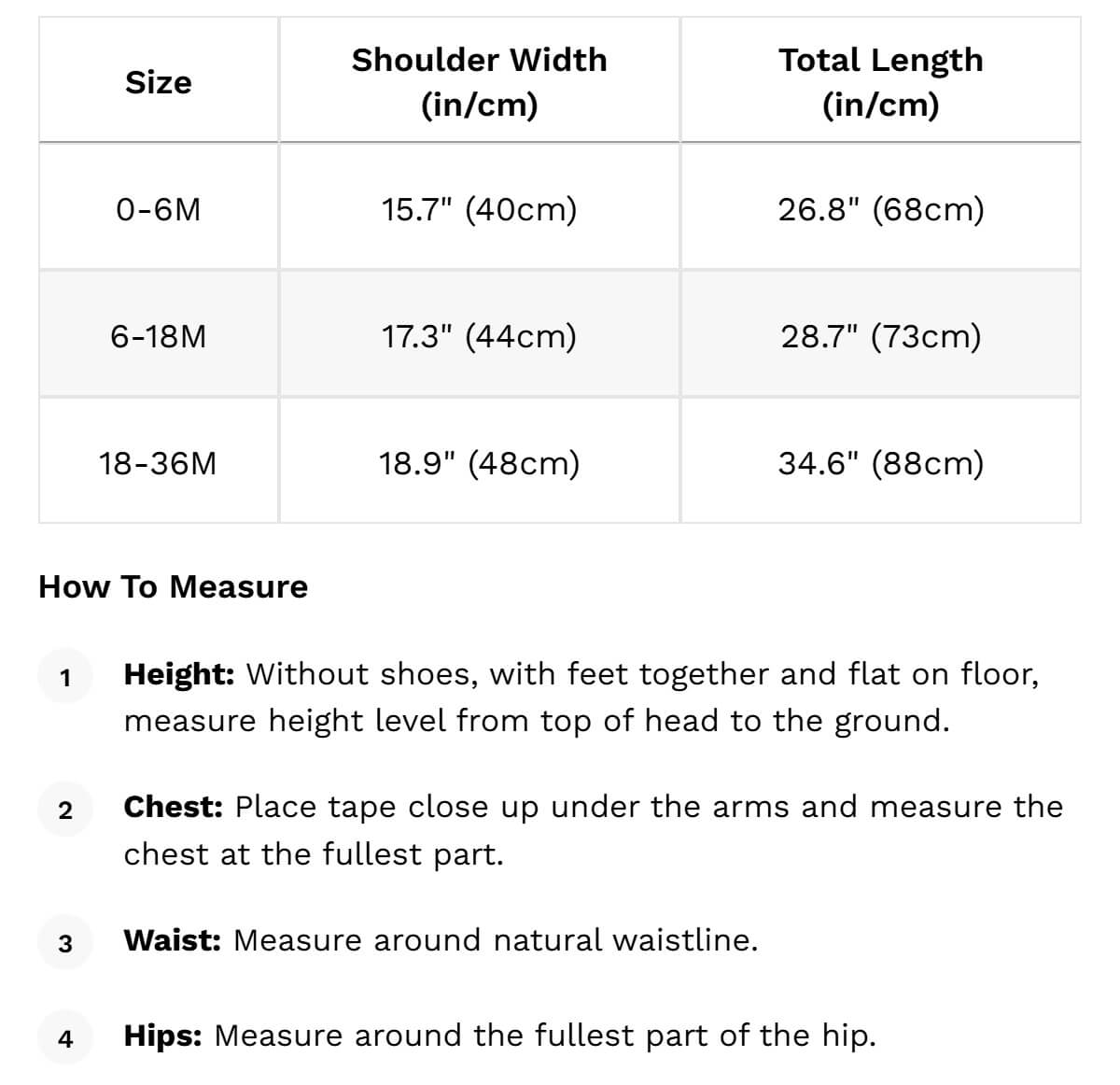 Size guide