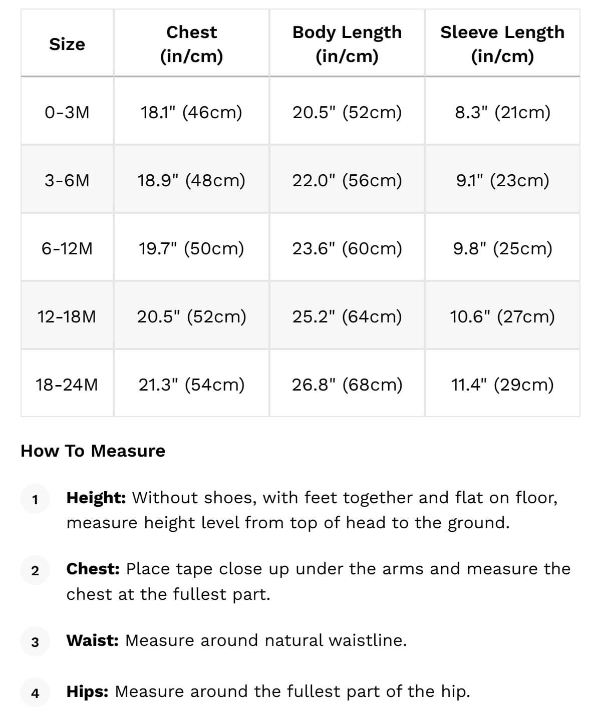 Size guide
