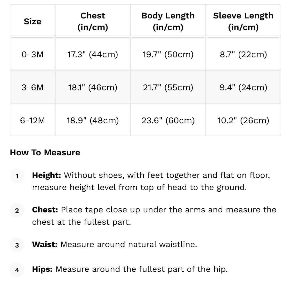 Size guide
