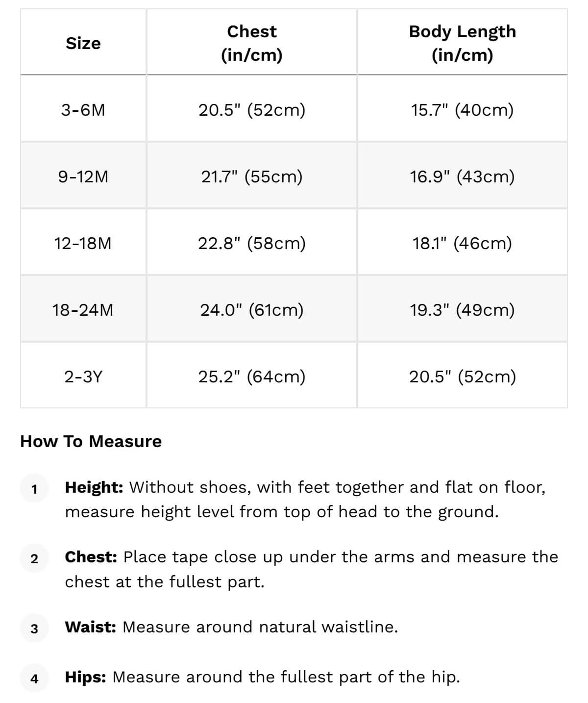 Size guide