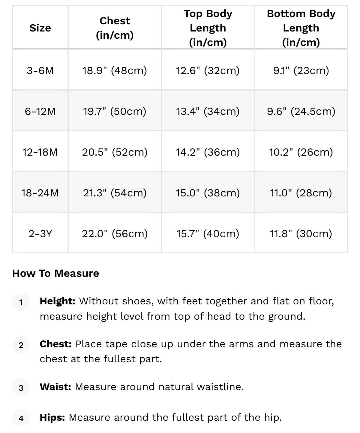 Size guide