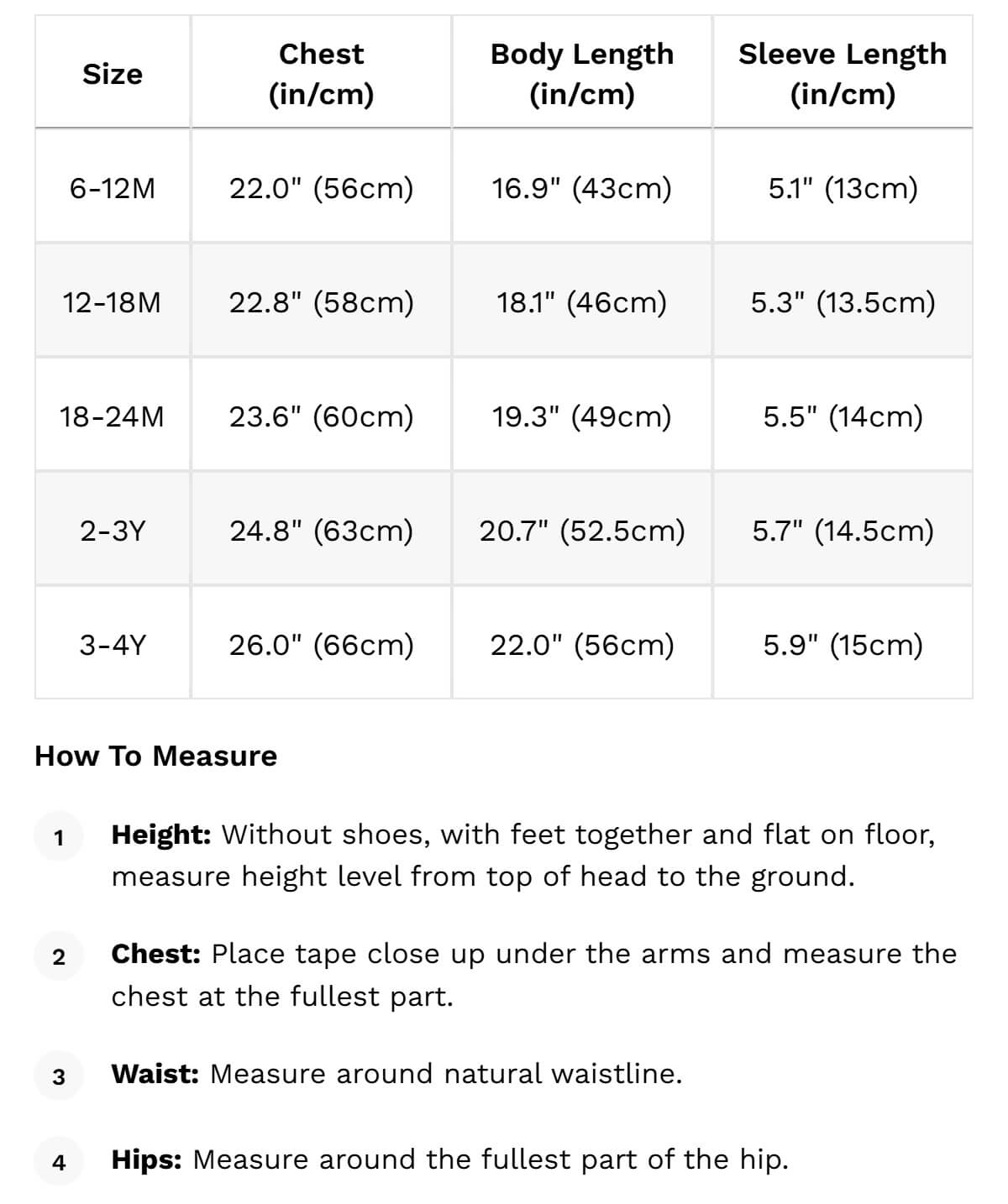 Size guide