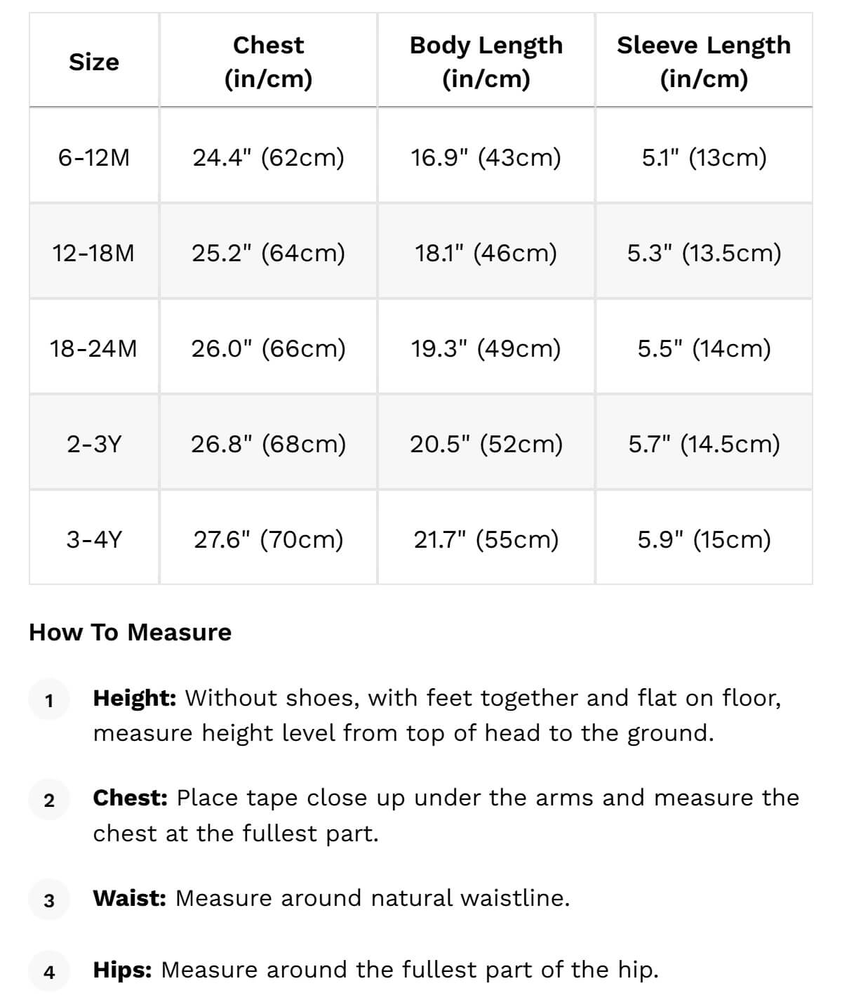Size guide