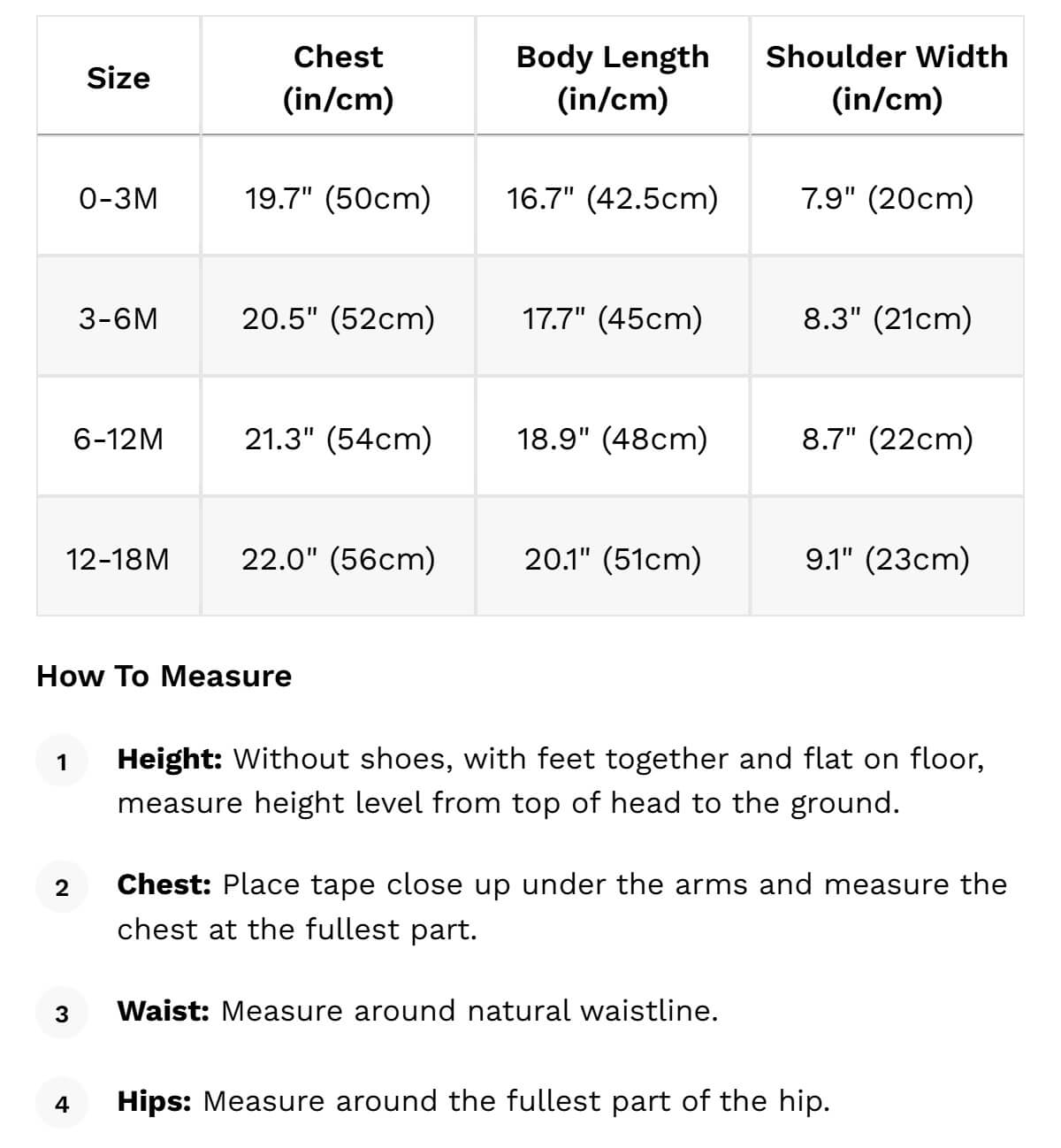 Size guide