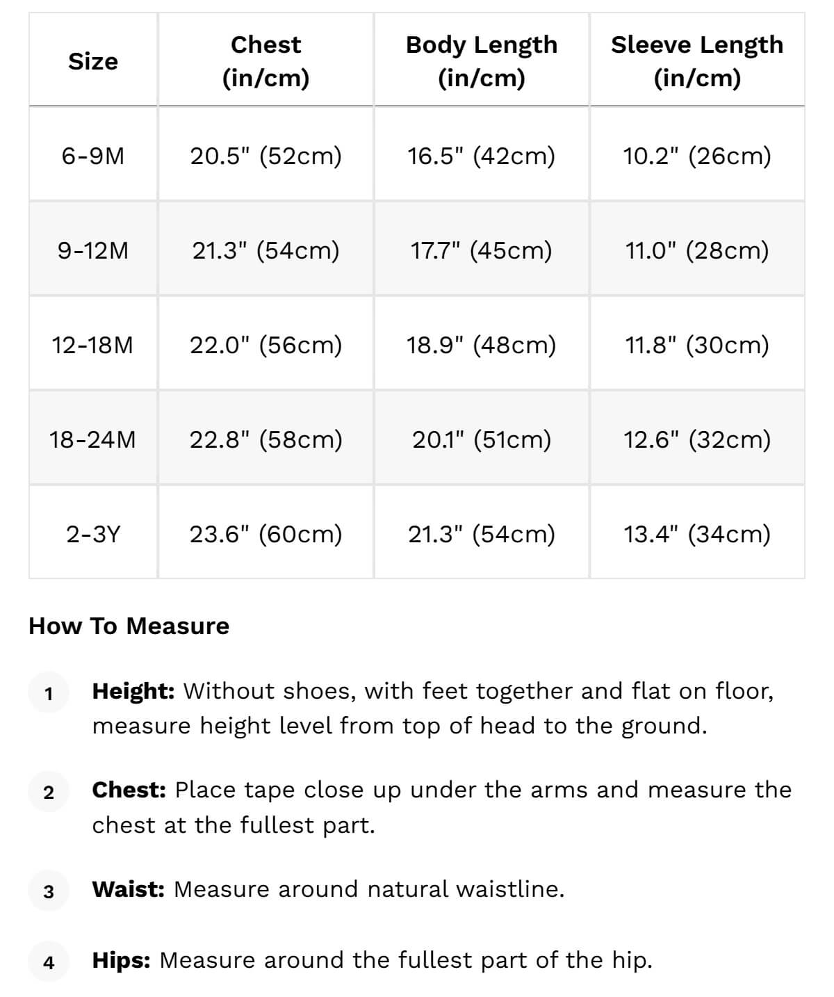 Size guide