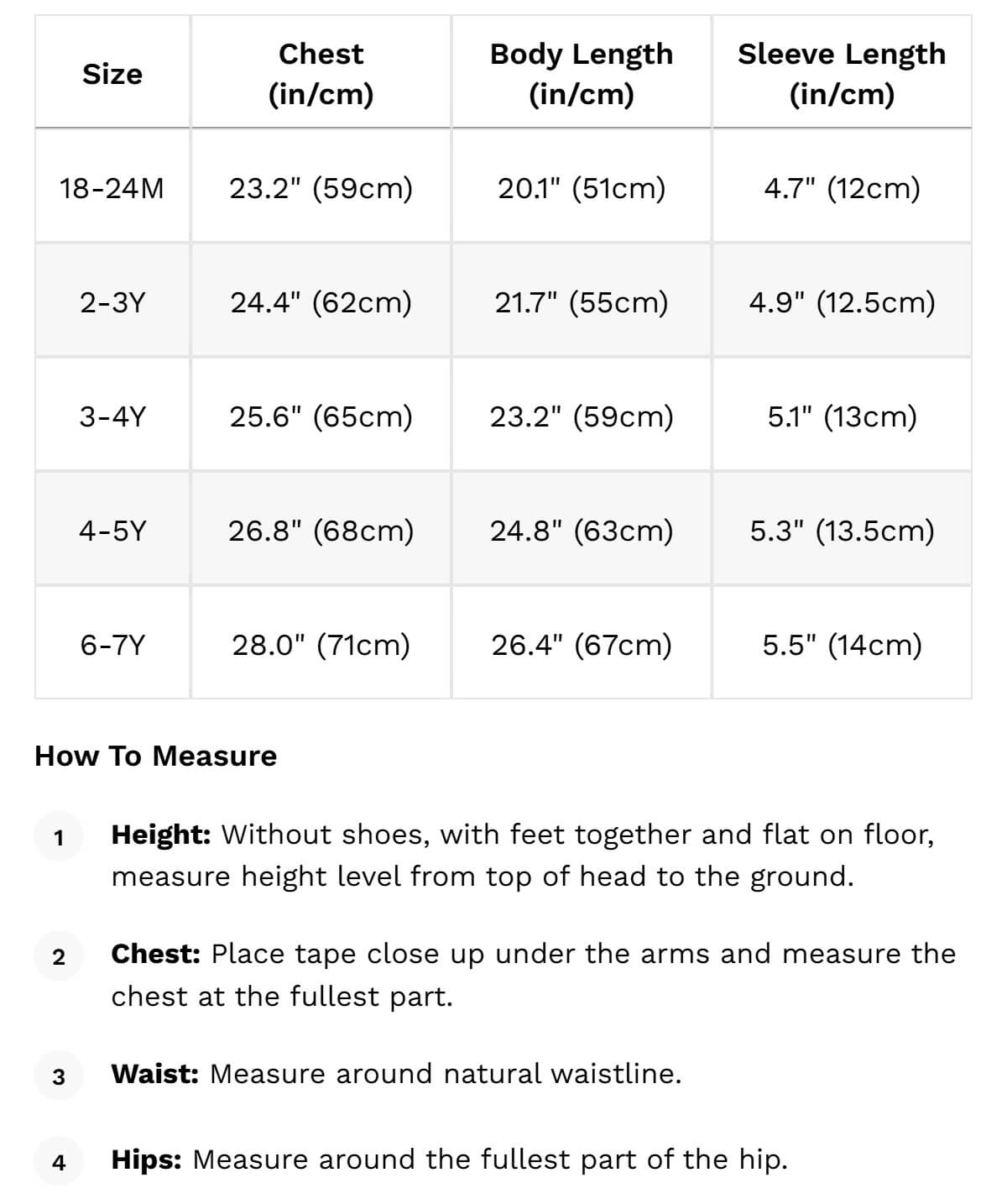 Size guide
