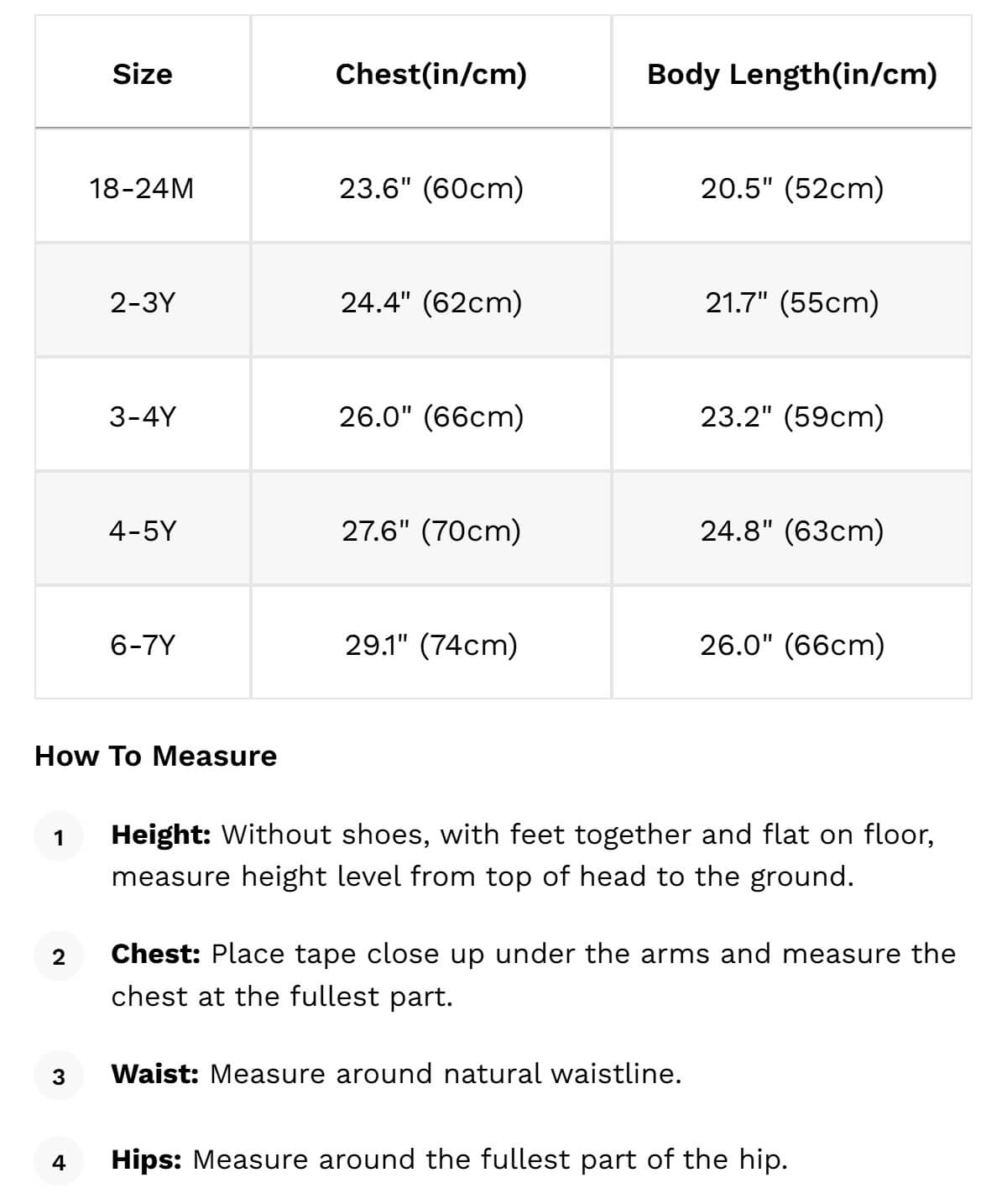 Size guide