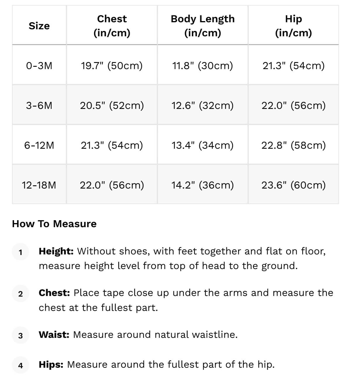 Size guide
